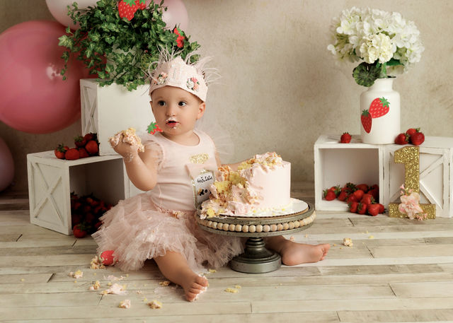 cake smash photography, baby 1st birthday photoshoot Philadelphia